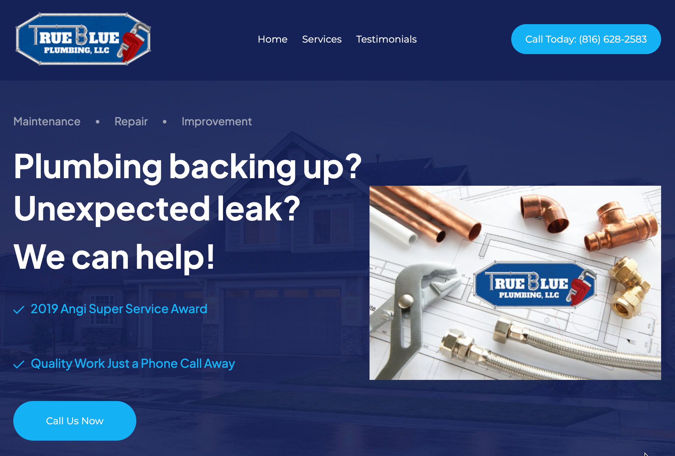I was recently asked to rebuild a broken website for a local plumbing company, True...
